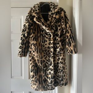 Nasty Gal leopard coat